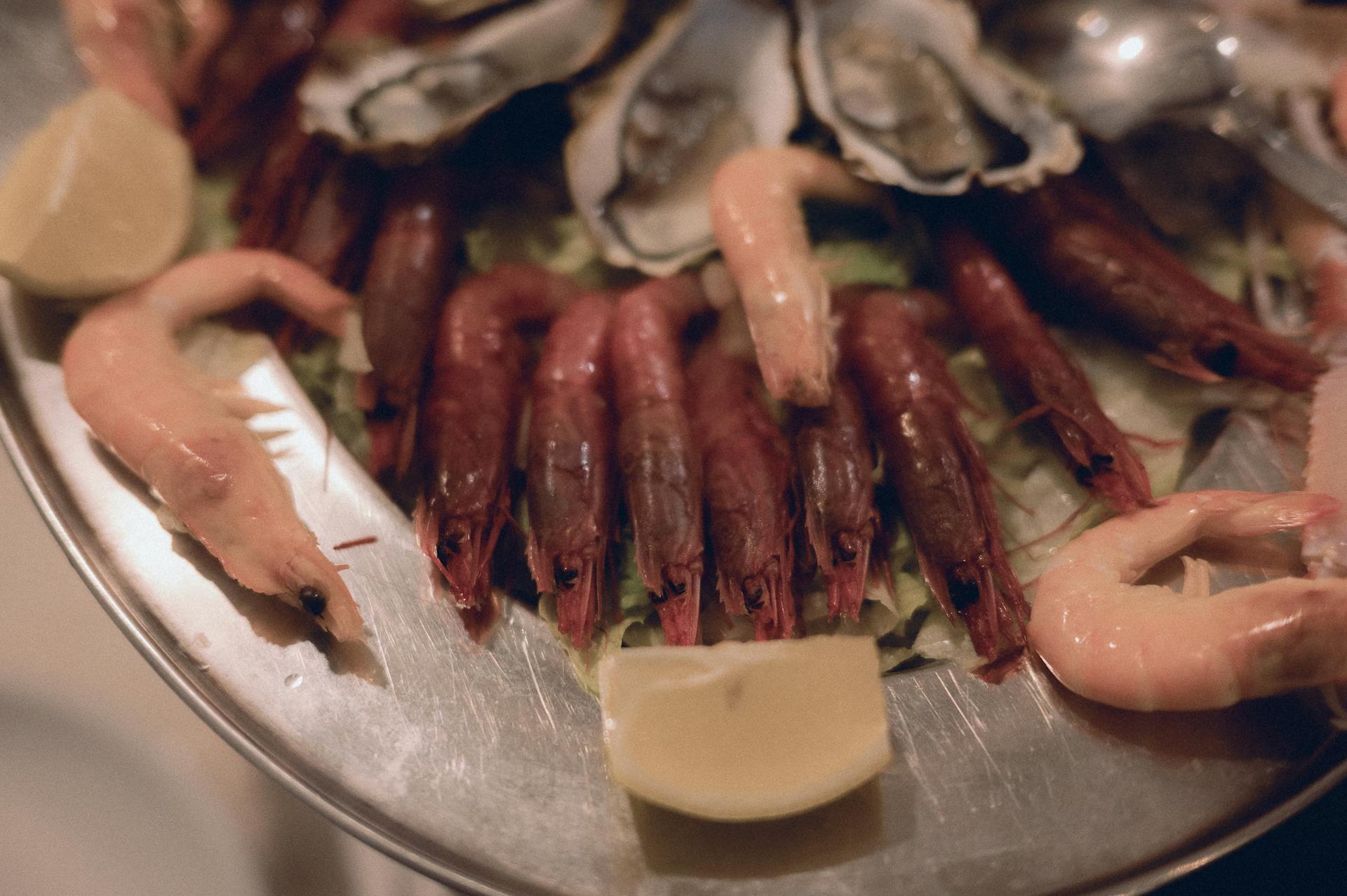 Langoustines à peine saisies, agrumes